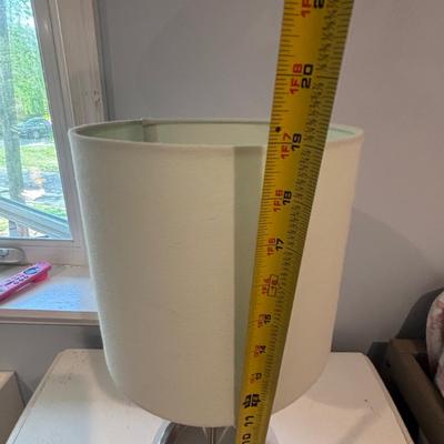 LOT 181: Shabby Chic Nightstand & Lamp