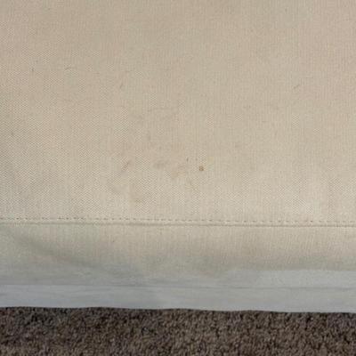 LOT 182: Crate & Barrel Oversized Chair/Loveseat w/Pullout Bed