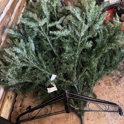 LOT 187: Very Tall Artificial Christmas Tree