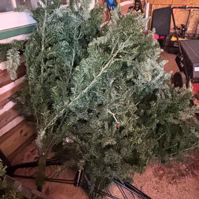 LOT 187: Very Tall Artificial Christmas Tree