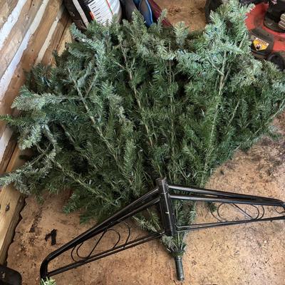 LOT 187: Very Tall Artificial Christmas Tree