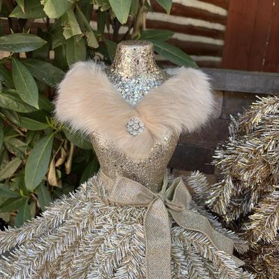 LOT 189: BEAUTIFUL! Christmas Tree Dress Forms