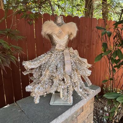 LOT 189: BEAUTIFUL! Christmas Tree Dress Forms
