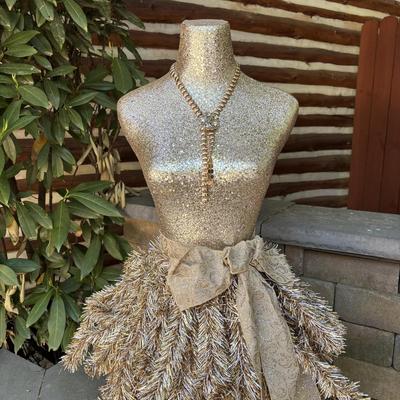 LOT 189: BEAUTIFUL! Christmas Tree Dress Forms