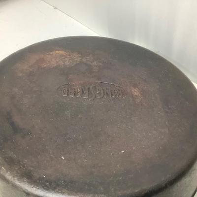 Sale Photo Thumbnail #302: You get three pans Kingsford cast iron frying pan, Good Morning omelette pan, and Venya frying pan.