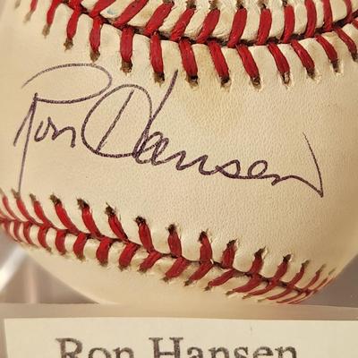 Lot of 4 OMLB Signed Autographed Baseballs Mike Cuellar Ron Hansen Ryne Duren, Storm Davis