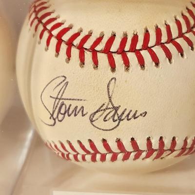 Lot of 4 OMLB Signed Autographed Baseballs Mike Cuellar Ron Hansen Ryne Duren, Storm Davis