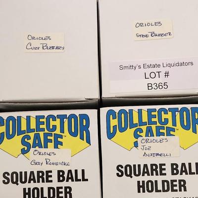 Lot of 4 OMLB Signed Autographed Baseballs Steve Barber, Gary Roenicke, Joe Altobelli, Blefary