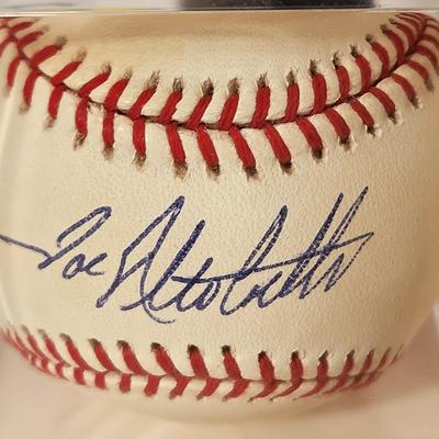 Lot of 4 OMLB Signed Autographed Baseballs Steve Barber, Gary Roenicke, Joe Altobelli, Blefary