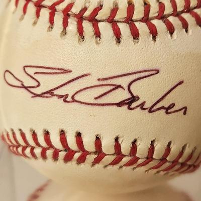 Lot of 4 OMLB Signed Autographed Baseballs Steve Barber, Gary Roenicke, Joe Altobelli, Blefary