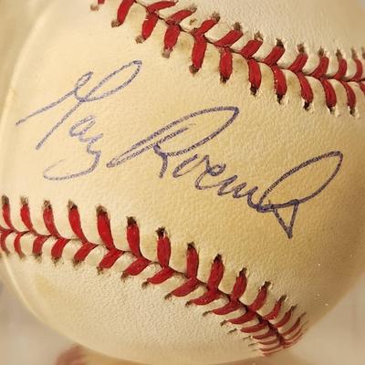 Lot of 4 OMLB Signed Autographed Baseballs Steve Barber, Gary Roenicke, Joe Altobelli, Blefary