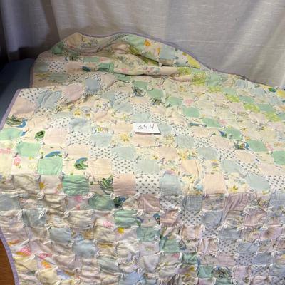 Hand Quilted Baby Blanket