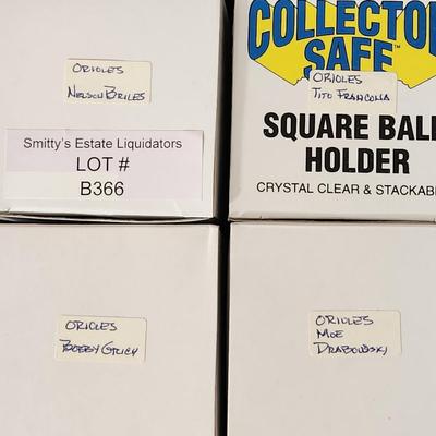 Lot of 4 OMLB Signed Autographed Baseballs Nelson Briles, Moe Drabowski, Tito Francona, Bobby Grich