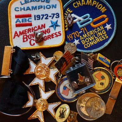 VINTAGE PATCHES, PINS, TOKENS HODGE PODGE