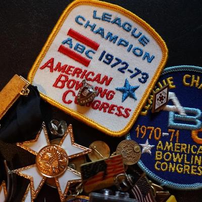 VINTAGE PATCHES, PINS, TOKENS HODGE PODGE