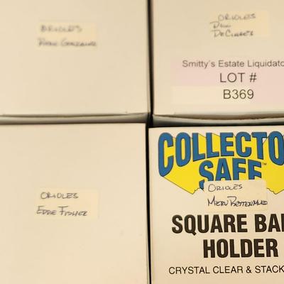 Lot of 4 OMLB Signed Autographed Baseballs Eddie Fisher Merv Rettenmund, Rene Gonzalez, Doug DeCinces