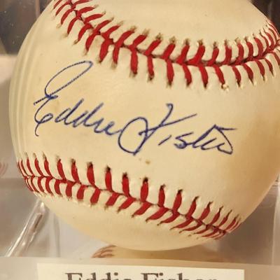 Lot of 4 OMLB Signed Autographed Baseballs Eddie Fisher Merv Rettenmund, Rene Gonzalez, Doug DeCinces