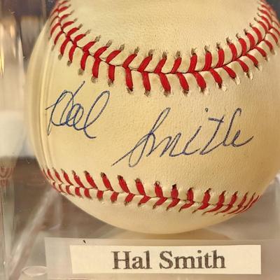 Lot of 4 OMLB Signed Autographed Baseballs Hal Smith, Ross Grimsley,Todd Frohwirth, Wally Bunker