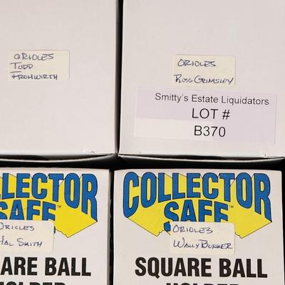 Lot of 4 OMLB Signed Autographed Baseballs Hal Smith, Ross Grimsley,Todd Frohwirth, Wally Bunker