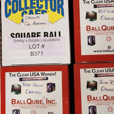 Lot of 4 OMLB Signed Autographed Baseballs Cal Abrams, BJ Surhoff, Todd Zeile, John Bale