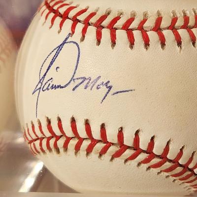 Lot of 4 OMLB Signed Autographed Baseballs Jeff Reboulet , Jamie Moyer, Arthur Rhodes, David Wells