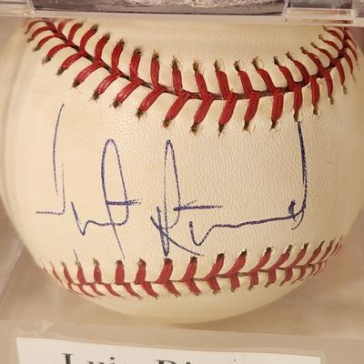 Lot of 4 OMLB Signed Autographed Baseballs Willis Roberts, Derrick May, Josh Towers, Luis Riviera