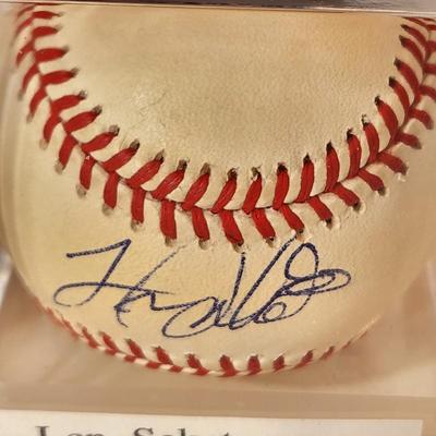 Lot of 4 OMLB Signed Autographed Baseballs Jason Werth, Melvin Rosario, Calvin Pickering, Len Sakata