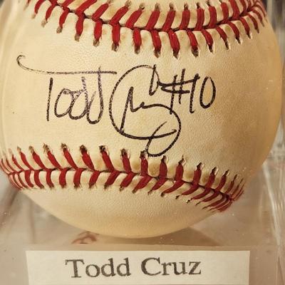 Lot of 4 Orioles OMLB Signed Autographed Baseballs Todd Cruz #10 , Pat Dobson, Rick Dempsey 1983 WS-MVP, Chris Hoiles