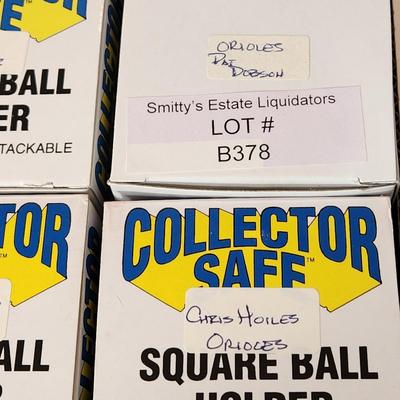 Lot of 4 Orioles OMLB Signed Autographed Baseballs Todd Cruz #10 , Pat Dobson, Rick Dempsey 1983 WS-MVP, Chris Hoiles