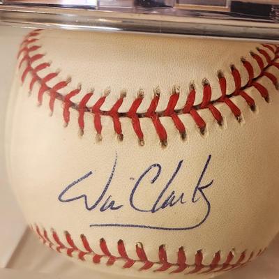 Lot of 4 OMLB Signed Autographed Baseballs Ray Miller, Bob Kennedy 54,55 , Will Clark, Lenny Webster