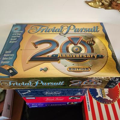 Lot of 8 Trivia Pursuit Board Games