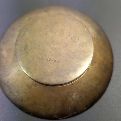 Made In Korea Vintage Brass Bowl With Animal Design