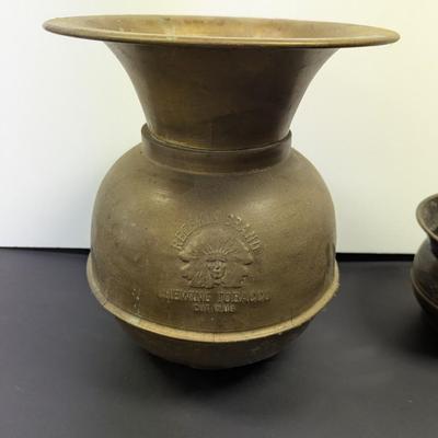 Redskin Brand Chewing Tobacco Cut Plug Spittoon & Vessel