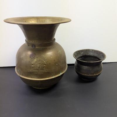 Redskin Brand Chewing Tobacco Cut Plug Spittoon & Vessel
