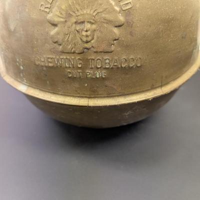 Redskin Brand Chewing Tobacco Cut Plug Spittoon & Vessel