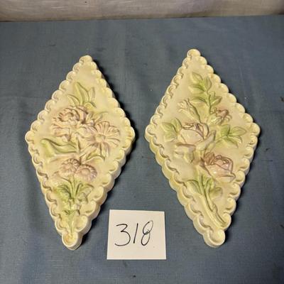 Vintage Chalkware Wall Hangings