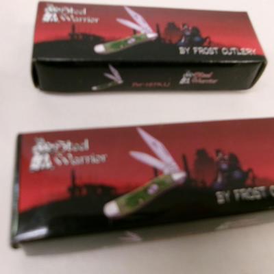 Set of 10 New B Pocket Baby Doctor's & Steel Warrior Pocket Knives Frost Cutlery #30