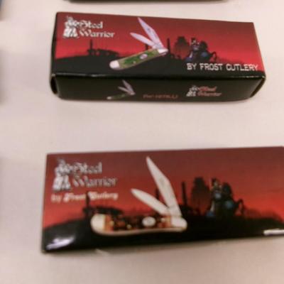 Set of 10 New B Pocket Baby Doctor's & Steel Warrior Pocket Knives Frost Cutlery #30