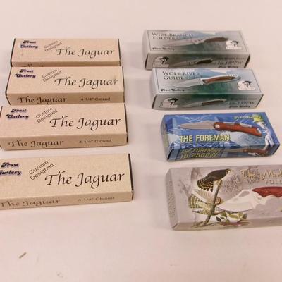Set Of 8 New Pocket Knives Frost Cutlery #31