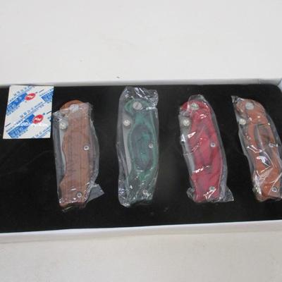 Little Shamokin 4 Piece Folding Pocket Frost Cutlery Knives