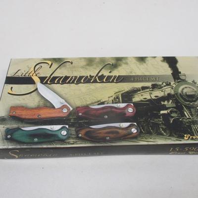 Little Shamokin 4 Piece Folding Pocket Frost Cutlery Knives