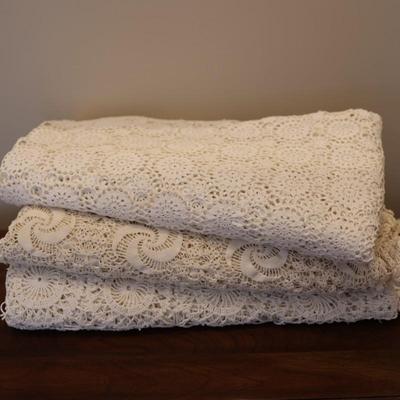 Vintage Crocheted Tablecloths