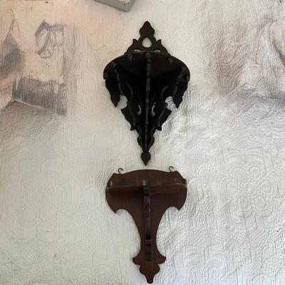 UD 768 Pair Of Wooden Wall Shelves