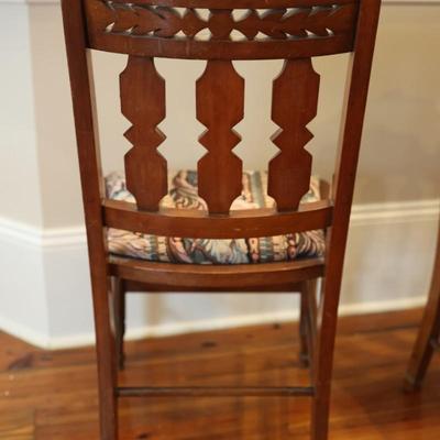 Five Eastlake Walnut Side Chairs