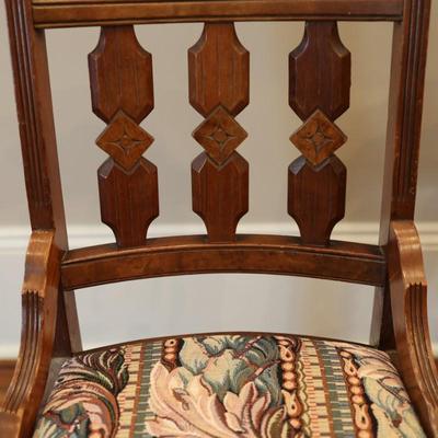 Five Eastlake Walnut Side Chairs