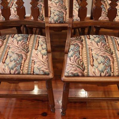 Five Eastlake Walnut Side Chairs