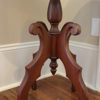 Victorian Style Italian Marble Top Mahogany Table