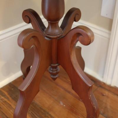 Victorian Style Italian Marble Top Mahogany Table