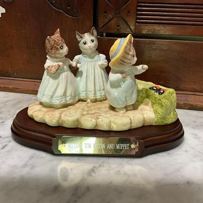 UD775 Beatrix Potter "Mittens, Tom Kitten & Moppet" Beswick Ware Figurine