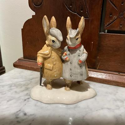 UD781 Beatrix Potter "Two Gentleman Rabbits" Signed Michael Doulton